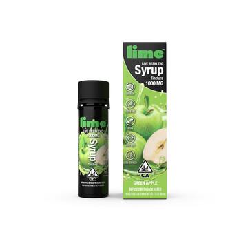 1000mg Live Resin THC Syrup Tincture | Green Apple