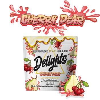 Cherry Pear Delights Rosin Infused Gummies