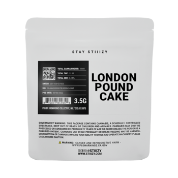 - LONDON POUND CAKE - 3.5G White Label Mylar