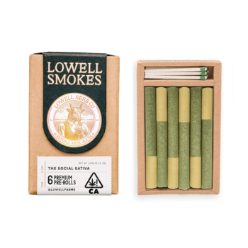 Lowell Smokes | 3.5g Pre Roll Pack | The Social Sativa