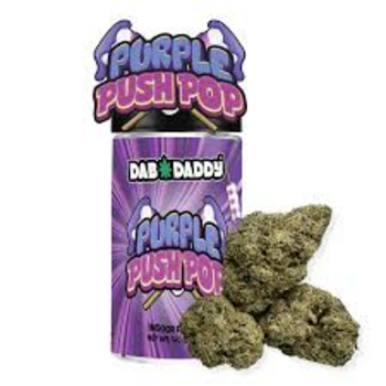 Purple Push Pops X Cap Junky Flower Dab Daddy 14g