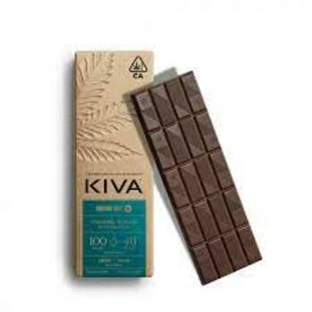 Kiva-Chocolate Bar 100Mg Thc/40Mg Cbn Dark Chocolate midnight Mint