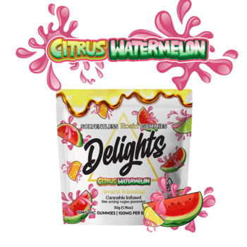 Citrus Watermelon Delights Rosin Infused Gummies