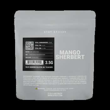 - MANGO SHERBERT - 3.5G Grey Label Mylar