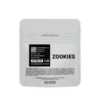 - ZOOKIES - 3.5G White Label Mylar