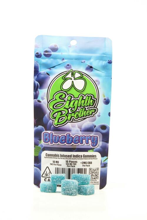 Eighth Brother | Blueberry | Gummies | 100mg | 10ct