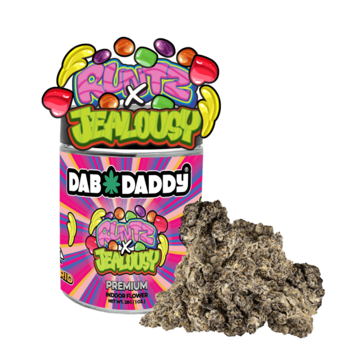 Runtz X Jealousy Flower Dab Daddy® 28g Premium Indoor Flower