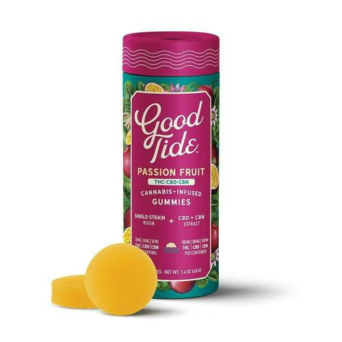 Passion Fruit 1:1:1 THC:CBD:CBN Gummies | 100mg | 10ct | 10mg/ea