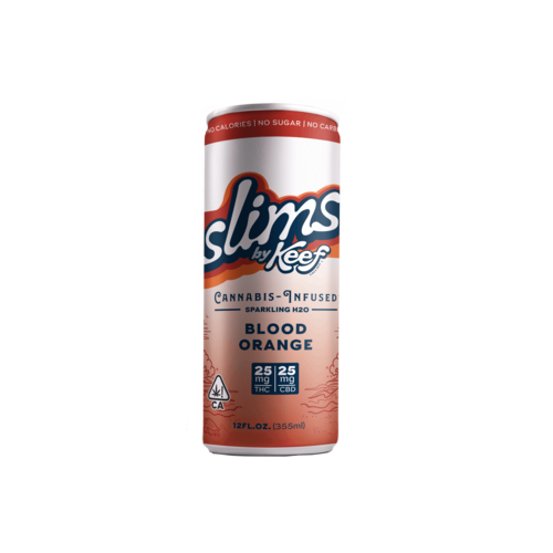 Slims by Keef Blood Orange 1:1 THC:CBD | Carbonated | 25mg | 12fl oz