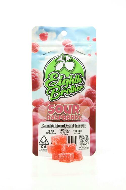 Eighth Brother | Sour Raspberry | Gummies | 100mg | 10ct