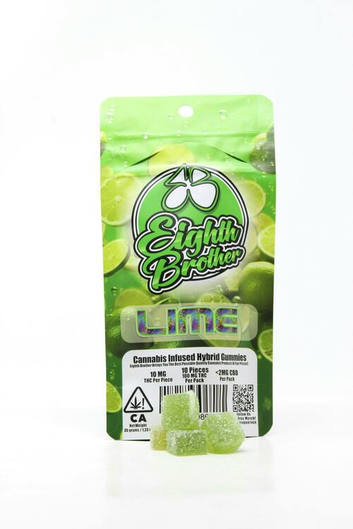 Eighth Brother | Lime | Gummies | 100mg | 10ct