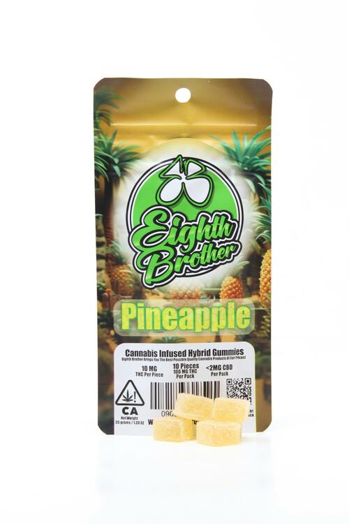 Eighth Brother | Pineapple | Gummies | 100mg | 10ct