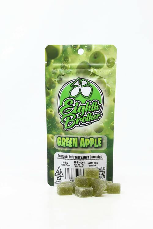 Eighth Brother | Green Apple | Gummies | 100mg | 10ct